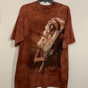 [The Mountain] Native American Indian T-shirt XL